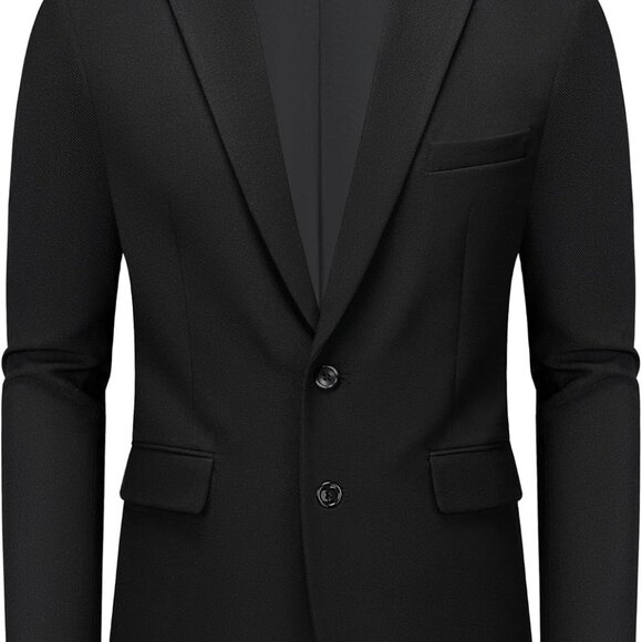 Stylish Men's Blazer with Chest Pocket and Two Back Vents - Casual to Business